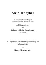 Mein Teddybär Konzertpolka für Fagott (Bassklarinette, Baritonsax, Tuba) und Blasorchester